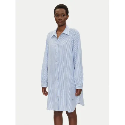 Zdjęcie Iconique Sukienka koszulowa IC25-066 Błękitny Relaxed Fit