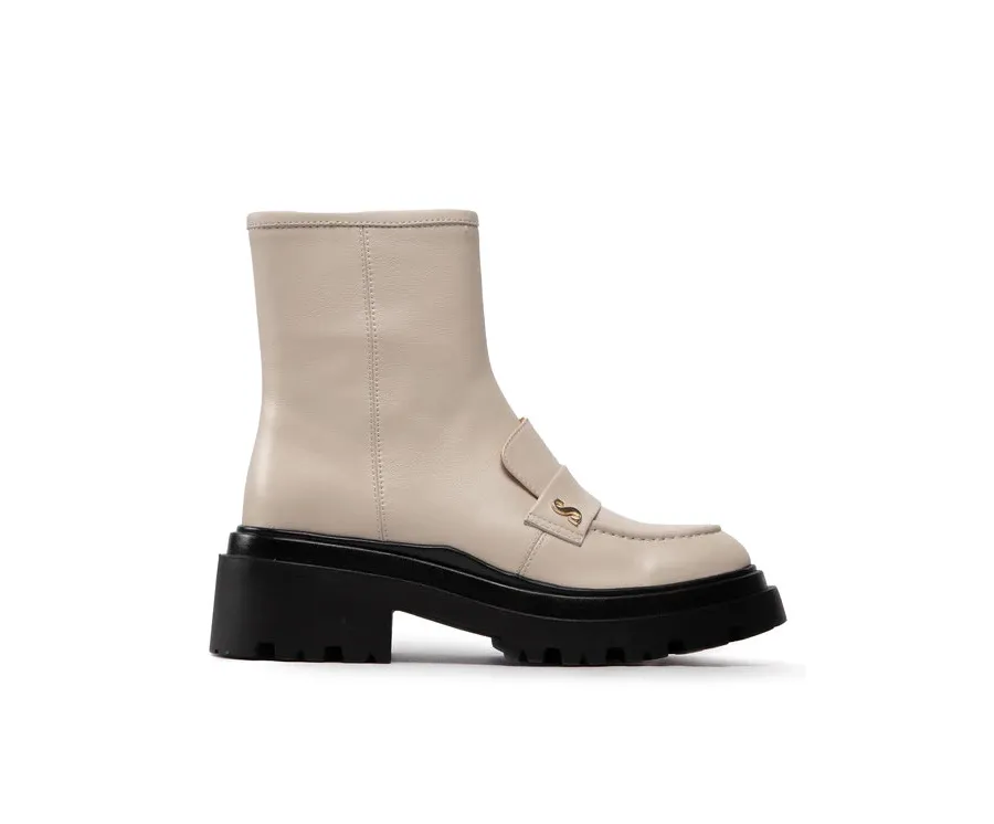 obrazek 1 Simple Botki SL-26-02-000038 Écru