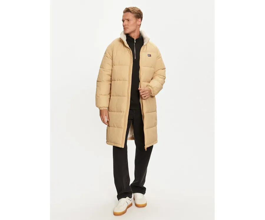 obrazek 1 Tommy Jeans Kurtka zimowa DM0DM20604 Beżowy Regular Fit