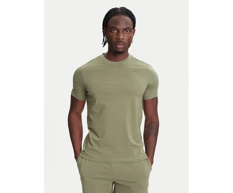 obrazek 1 Kappa T-Shirt Logo Korpo Cafers 304J150 Zielony Slim Fit