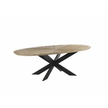 Picture Italian oval table in contemporary style - Guarnieri