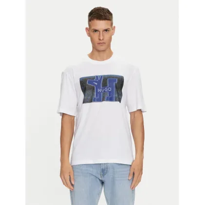 Zdjęcie Hugo T-Shirt Nedary 50519131 Biały Regular Fit HUGO