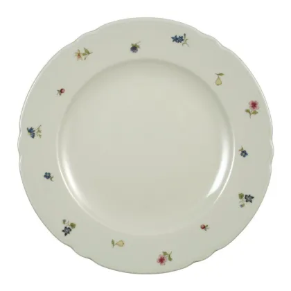 Zdjęcie Prestiżowy okrągły porcelanowy talerz obiadowy 25 cm - Seltmann Weiden