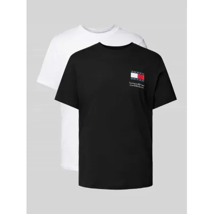 Zdjęcie T-shirt o kroju slim fit z wyhaftowanym logo w zestawie 2 szt.