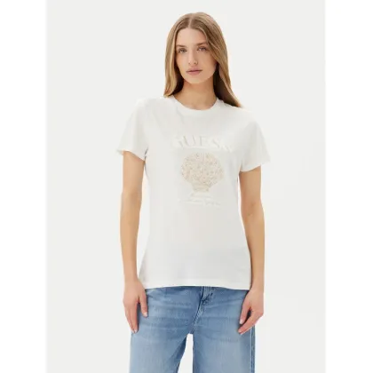 Zdjęcie Guess T-Shirt E5GI03 K8G01 Biały Regular Fit