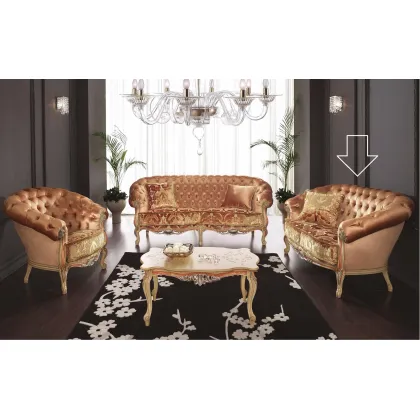 Zdjęcie Prestiżowa włoska dwuosobowa sofa w stylu antycznym - Morello Gianpaolo