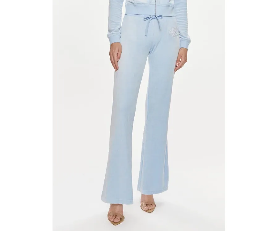 obrazek 1 Juicy Couture Spodnie dresowe Heritage Dog JCBBJ223814 Błękitny Slim Fit