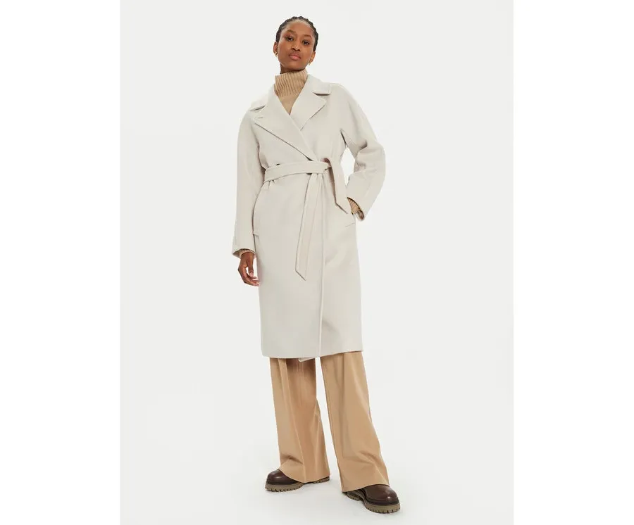 obrazek 1 Weekend Max Mara Płaszcz wełniany Resina 2425016092 Écru Regular Fit