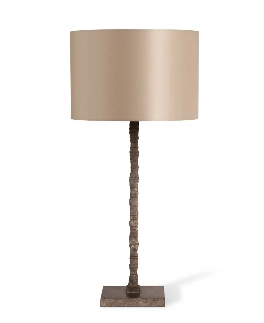 obrazek 1 Nowoczesna lampa salonowa z satynowym lub jedwabnym abażurem