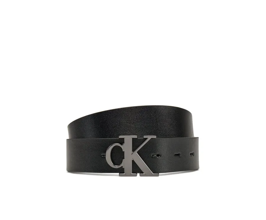 obrazek 1 Calvin Klein Jeans Pasek Męski Monogram Plaque 35mm Rev/Adj LV04G7002G Czarny