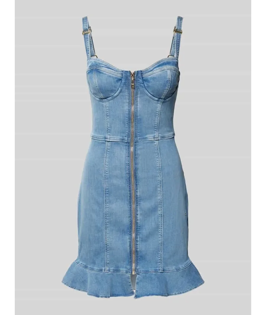 obrazek 1 Sukienka mini z imitacji denimu model ‘MARCELA’
