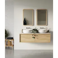 Picture Italian Jacob bathroom set with a white quartz countertop in a Scandinavian style