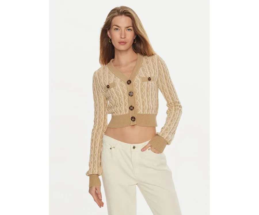 obrazek 1 Guess Kardigan Tiffany W4BR0F Z3K40 Beżowy Regular Fit