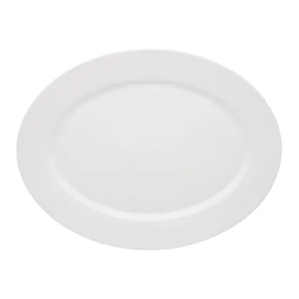 Zdjęcie Stylowy duży owalny talerz z porcelany z klasycznej kolekcji Spirit White - Vista Alegre