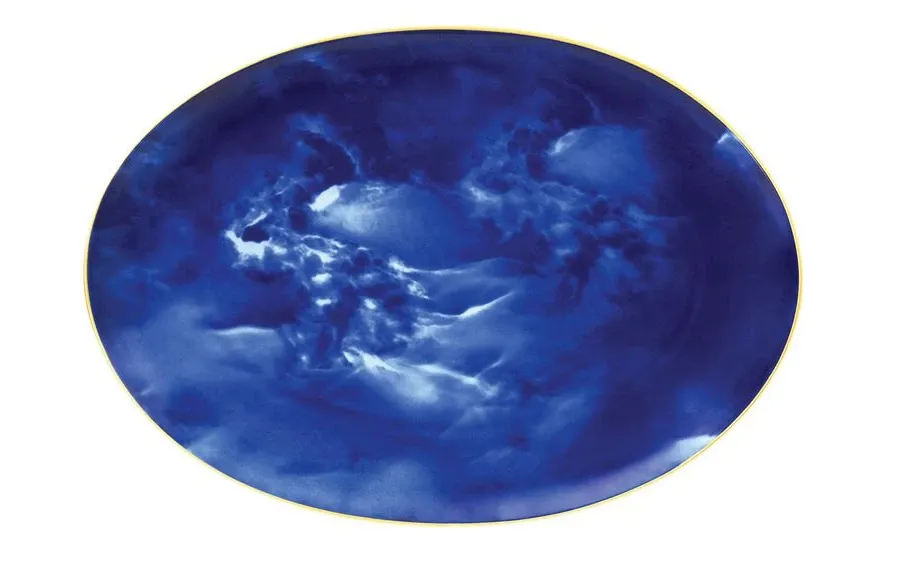 obrazek 1 Niesamowity talerz owalny 30 cm z porcelany do jadalni