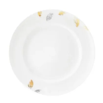 Zdjęcie Luksusowy okrągły porcelanowy talerz o wyjątkowym nowoczesnym zdobieniu - Tettau