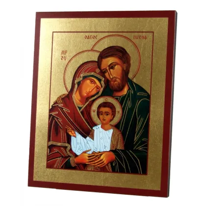 Zdjęcie Ekskluzywna Ikona Złocona Święta Rodzina 20x25 cm