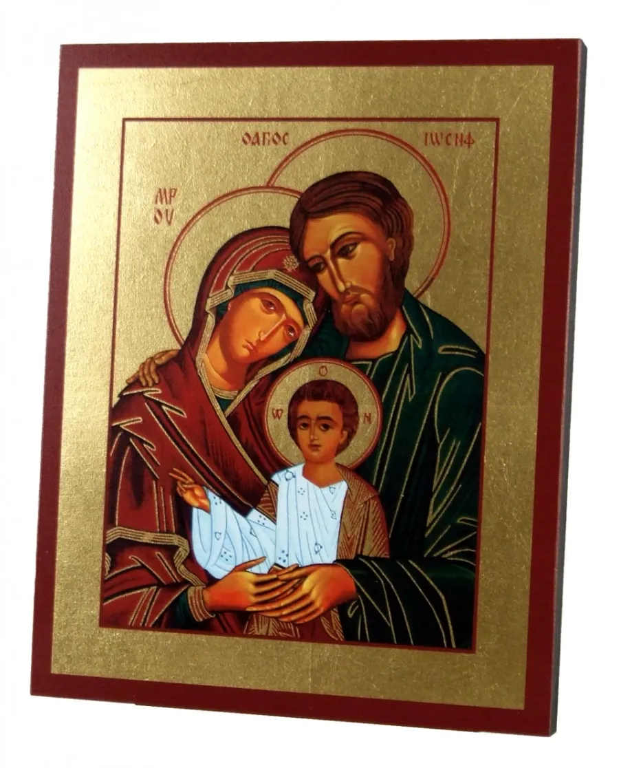 obrazek 1 Ekskluzywna Ikona Złocona Święta Rodzina 20x25 cm