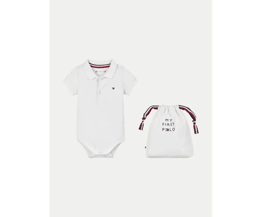 obrazek 1 Tommy Hilfiger Body dziecięce KN0KN01984 Biały
