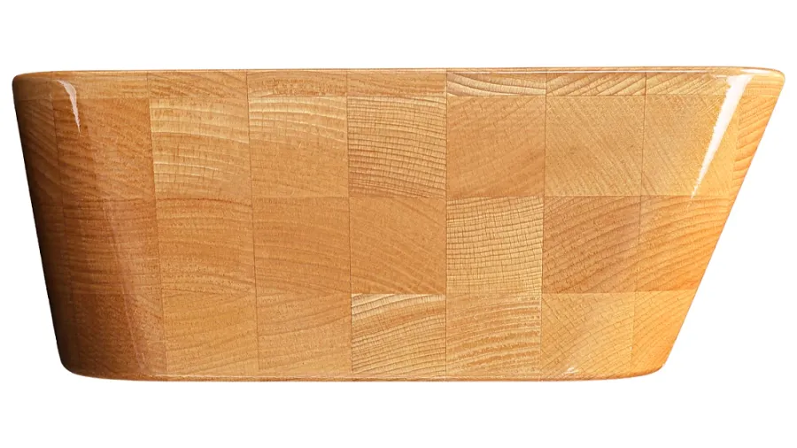 obrazek 2 Stylowa umywalka 50 cm TERRA, buk, lakier błyszczący, naturalny