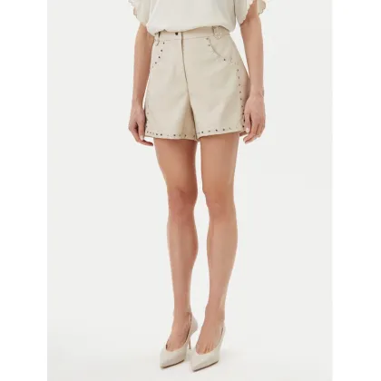 Zdjęcie Bruuns Bazaar Szorty z imitacji skóry Tullamo BBW4393 Beżowy Regular Fit