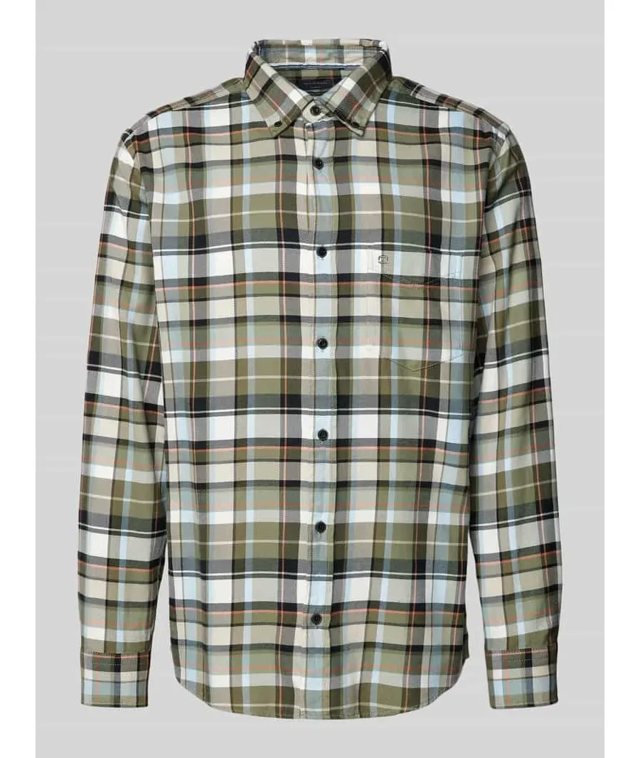 obrazek 1 Koszula casualowa o kroju regular fit z kołnierzykiem typu button down