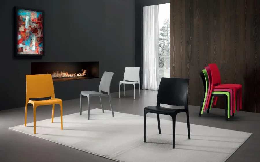 obrazek 2 Włoskie krzesło do salonu w stylu designerskim – Zamagna Italia