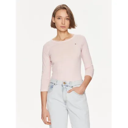 Zdjęcie Tommy Hilfiger Bluzka WW0WW37861 Różowy Slim Fit