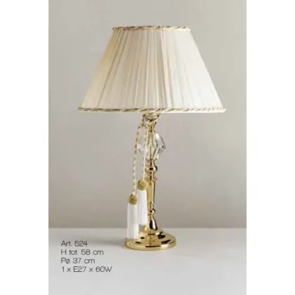Picture Lamp with a crystal element and a 3-sided shade - Il Paralume Marina