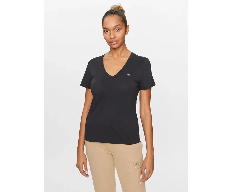 obrazek 1 Gant T-Shirt Shield 4200750 Czarny Regular Fit