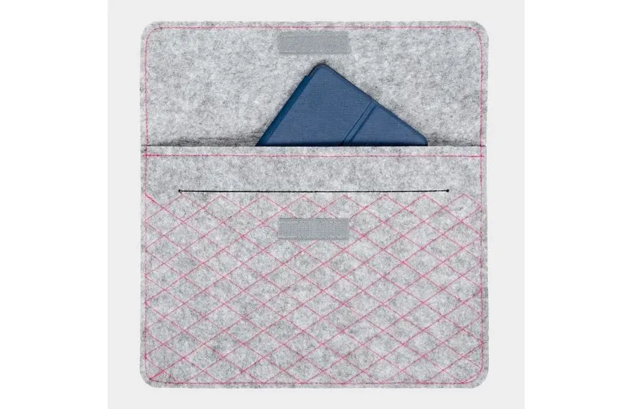 obrazek 2 Elegancka teczka na laptop z dekoracyjnym przeszyciem
