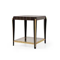Picture Italian classic dark brown lamp table – Bianchini