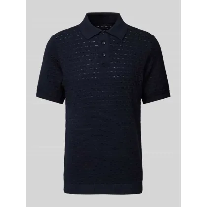 Zdjęcie Koszulka polo o kroju regular fit z fakturowanym wzorem