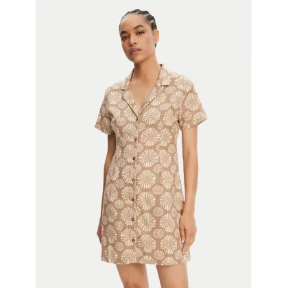 Zdjęcie Roxy Sukienka koszulowa Happy Shiny Girls ERJWD03881 Brązowy Regular Fit