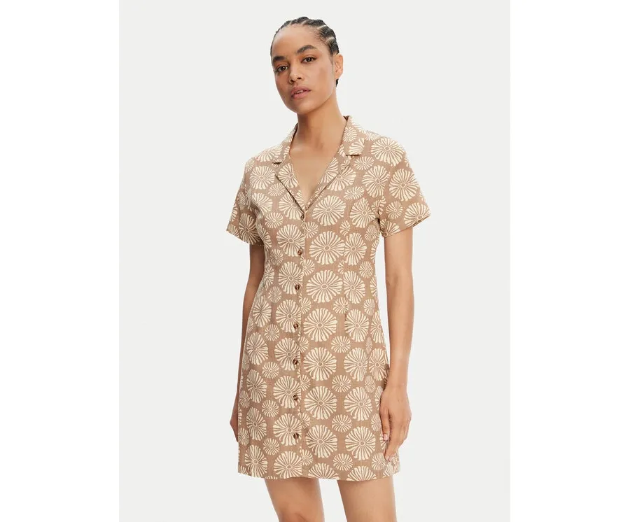 obrazek 1 Roxy Sukienka koszulowa Happy Shiny Girls ERJWD03881 Brązowy Regular Fit