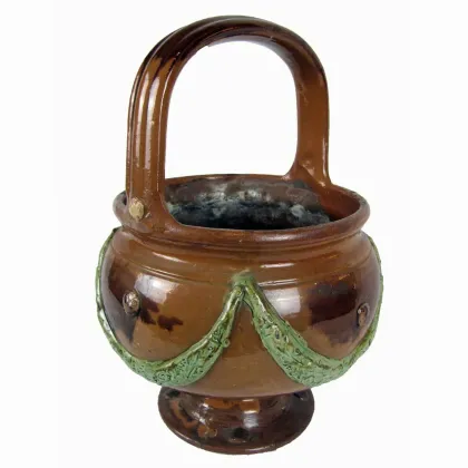 Zdjęcie Kociołek w toskańskiej terakocie z początku XX wieku