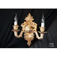 Picture Ceramic wall lamp, wall lamp with decorations from an Italian brand