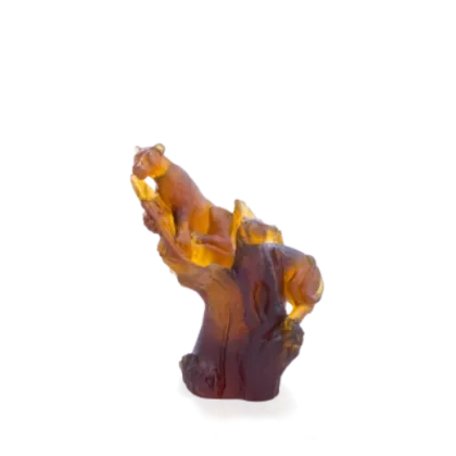 Picture Pencil holder decorated with a leopard motif