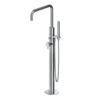 Picture Solid stainless steel bath column with a square spout