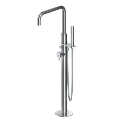 Zdjęcie Solidna kolumna wannowa ze stali nierdzewnej z kwadratową wylewką