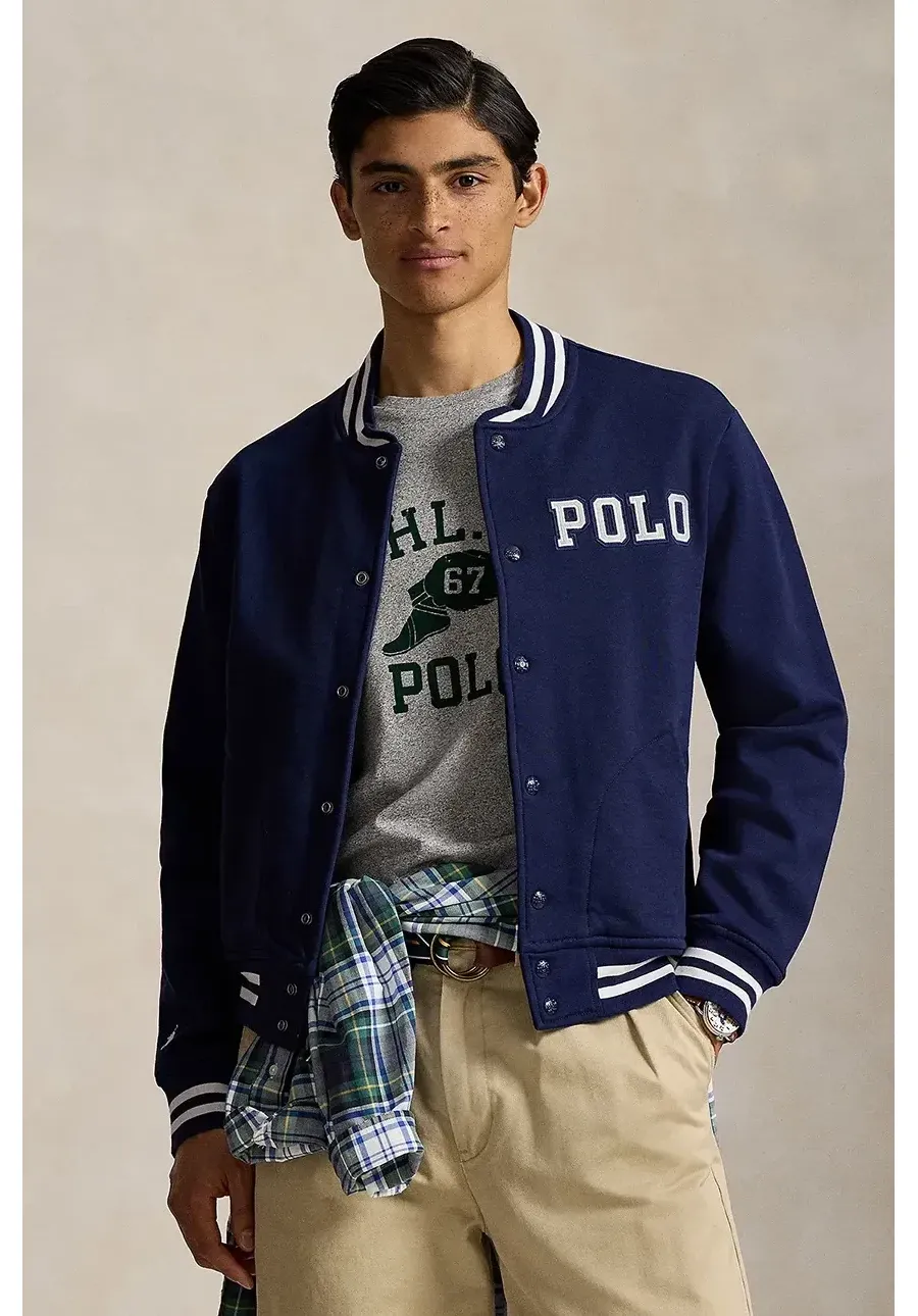 obrazek 1 Polo Ralph Lauren bluza bawełniana męska kolor granatowy gładka 710972666