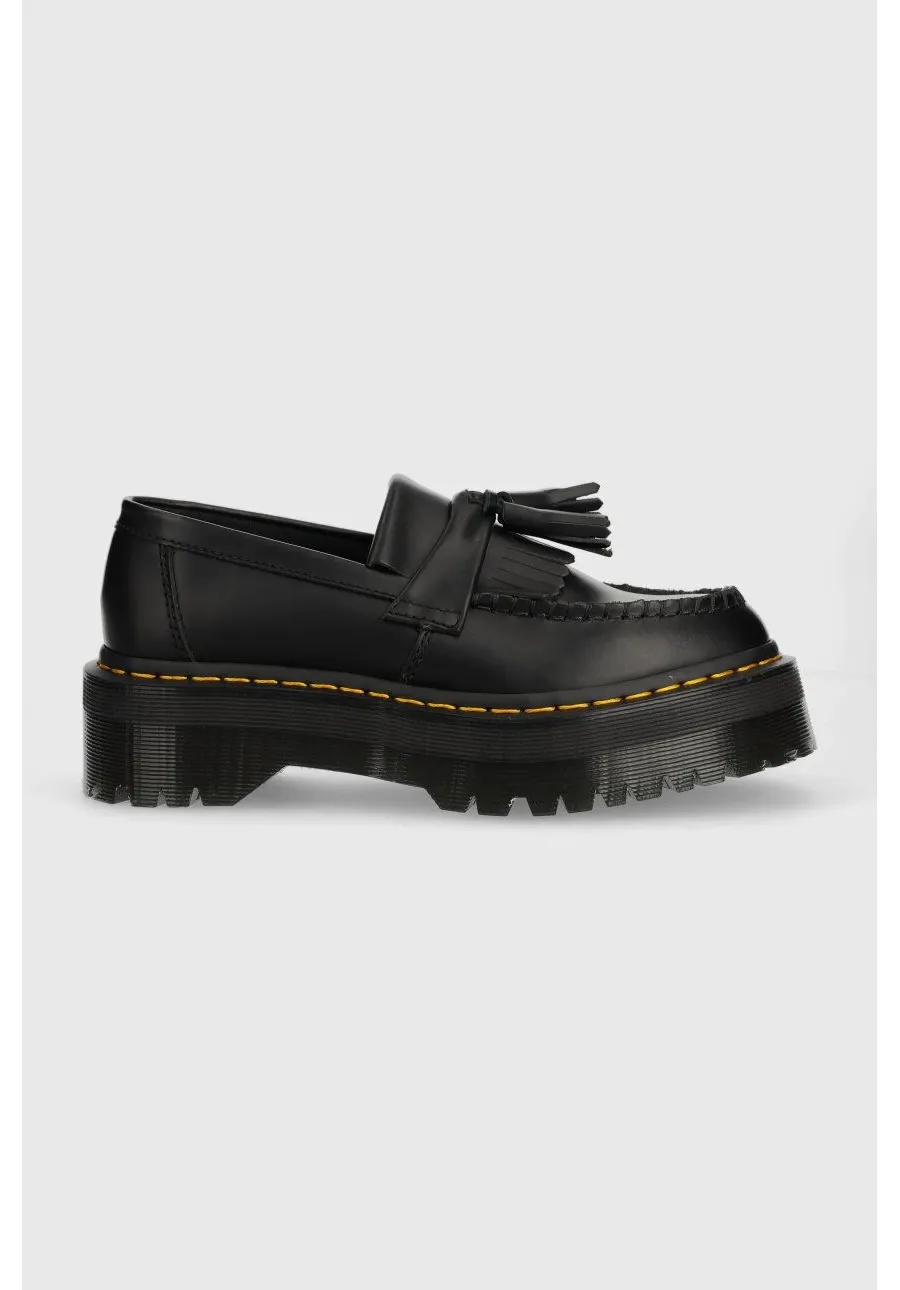 obrazek 1 Dr. Martens mokasyny skórzane Adrian Quad kolor czarny na platformie DM27989001