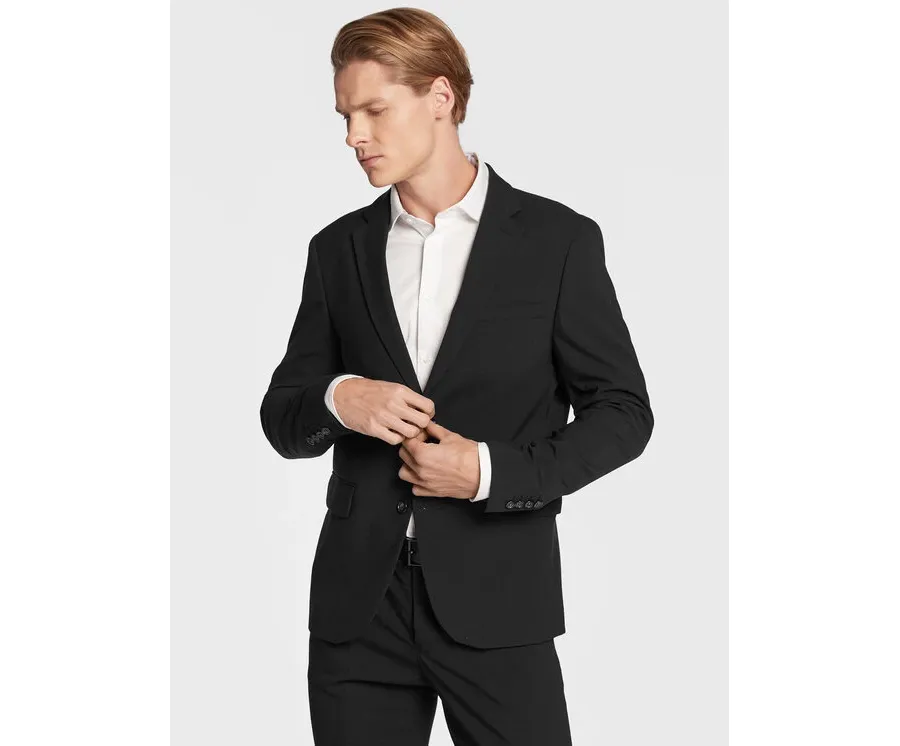 obrazek 1 Lindbergh Garnitur 30-61040 Czarny Slim Fit