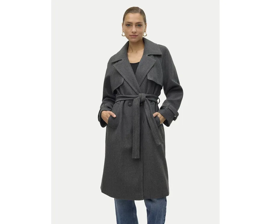 obrazek 1 Vero Moda Płaszcz przejściowy Pop Miley 10319995 Szary Regular Fit