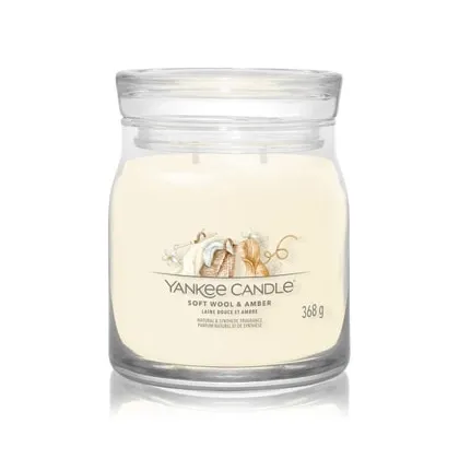 Zdjęcie Yankee Candle Soft Wool & Amber Signature Świeca zapachowa 368 g