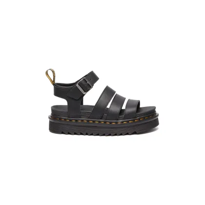 Zdjęcie Dr. Martens sandały skórzane Blaire damskie kolor czarny na platformie DM31520001