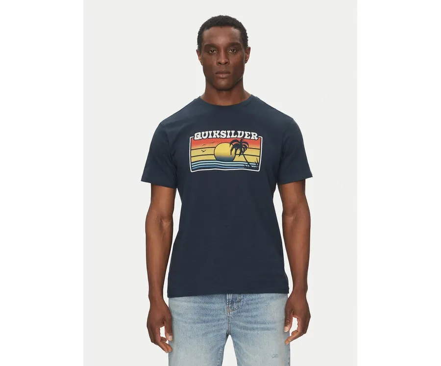 obrazek 1 Quiksilver T-Shirt EQYZT08065 Granatowy Regular Fit