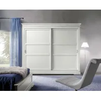 Picture Solid wardrobe with 2 sliding doors - Zanini