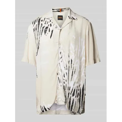 Zdjęcie Koszula casualowa o kroju regular fit ze wzorem na całej powierzchni
