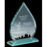 Picture Glass statuette for an athlete - Erre Emme